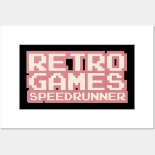 Retro Games Speedrunner Posters and Art